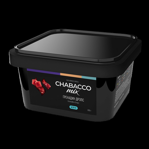 Бестабачная смесь Chabacco Mix Grenadine Drops Гренадин Дропс  Medium 200 грамм в Уфе