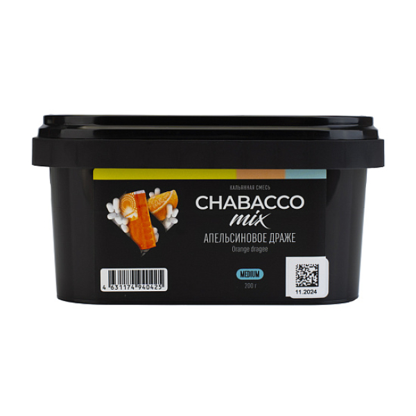 Бестабачная смесь Chabacco Mix Orange Dragee Апельсиновое Драже  Medium 200 грамм в Уфе