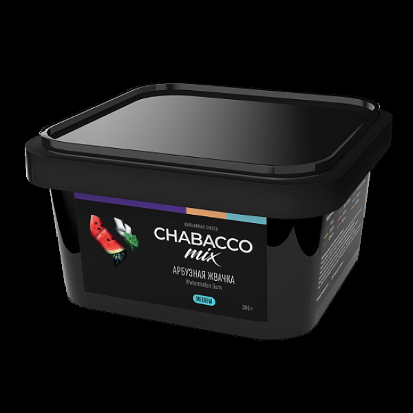Бестабачная смесь Chabacco Mix Watermelon Gum Арбузная Жвачка  Medium 200 грамм в Уфе