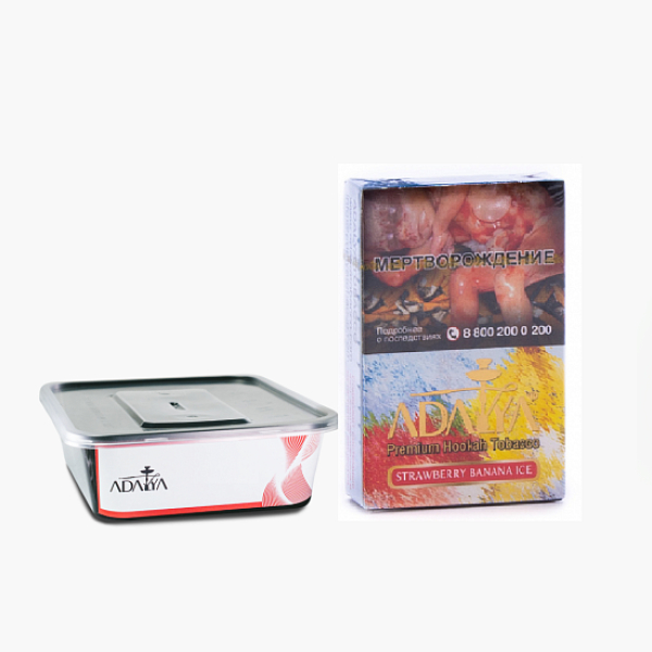 Табак Adalya Strawberry Banana Ice Клубника Банан Лёд 200 грамм в Уфе