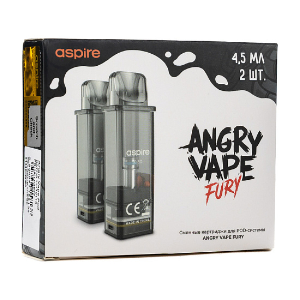 Картридж Angry Vape Fury 45 мл 0.8 Ом ( 2 шт.) в Уфе