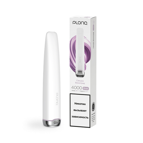 Электронка Plonq Plus Pro Сакура Виноград 4000 затяжек в Уфе