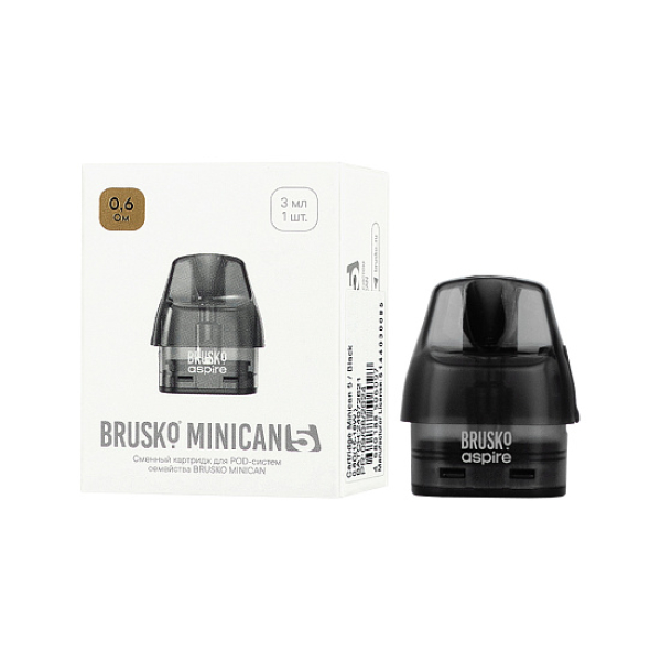 Сменный картридж Brusko Minican 5 0.6 Ом (3 мл, 1 шт.) в Уфе