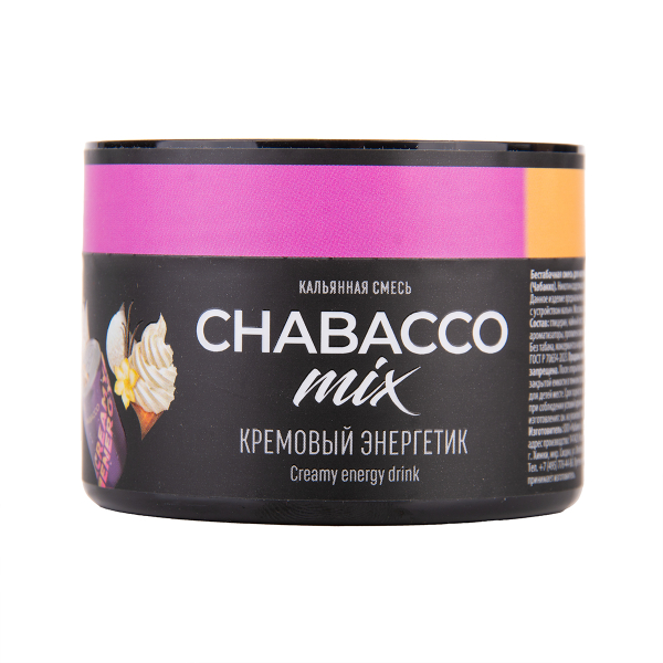 Бестабачная смесь Chabacco Mix Medium Creamy Energy Drink 40 грамм в Уфе