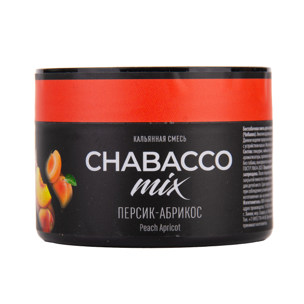 Бестабачная смесь Chabacco Mix Medium Peach Apricot 40 грамм в Уфе