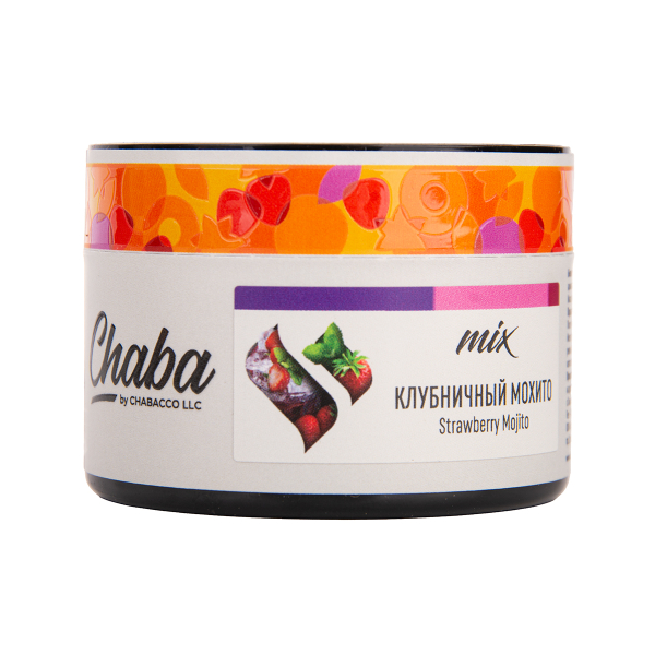 Бестабачная смесь Chaba Mix Strawberry Mojito Nicotine Free 50 грамм в Уфе