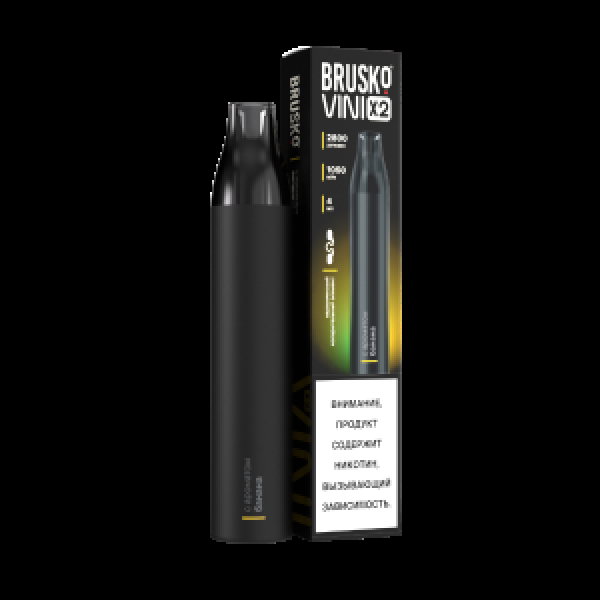 Электронка Brusko Vini X2 Банан 2800 затяжек в Уфе