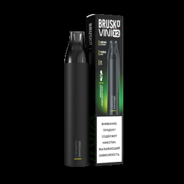 Электронка Brusko Vini X2 Виноград 2800 затяжек в Уфе