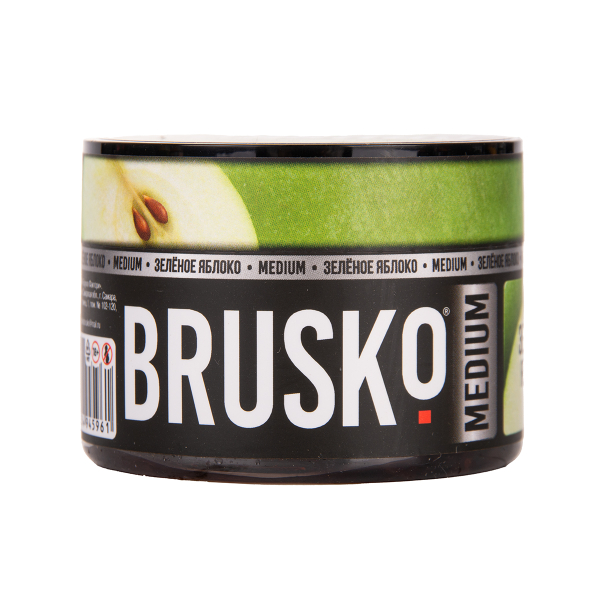 Бестабачная смесь Brusko Zero Зелёное Яблоко 50 грамм в Уфе