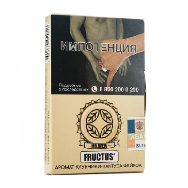 Табак Mr Brew Fructus Аромат Клубники Кактуса Фейхоа 25 грамм в Уфе