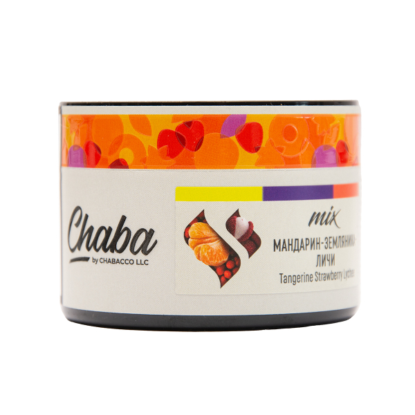 Безникотиновая смесь Chaba Mix Tangerine Strawberry Lychee Nicotine Free 40 грамм в Уфе