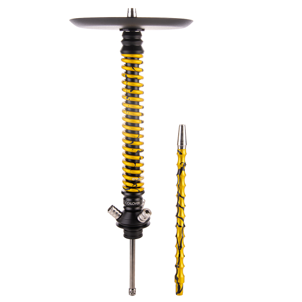 Кальян Mamay Customs Coilover Большой  Чёрный Золотой Сплеш в Уфе