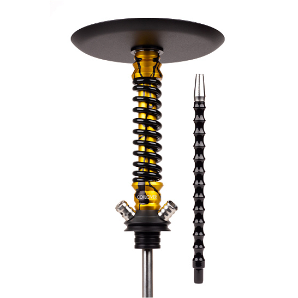Кальян Mamay Customs Coilovers Mini Anod Gold Splash Черный Глянец в Уфе