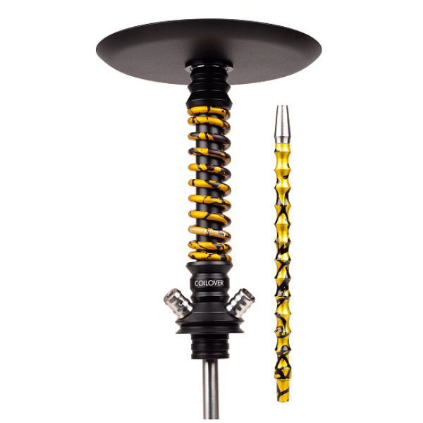 Кальян Mamay Customs Coilovers Mini Anod Черный Матовый Gold Splash в Уфе