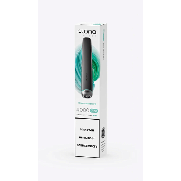 Электронка Plonq Plus Pro Black Перечная Мята 4000 затяжек в Уфе